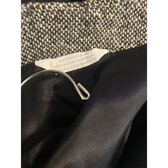 Gilmore Wool Blend Tweed Single Front Button Blazer Size 18 Career Jacket Gray - Picture 13 of 13